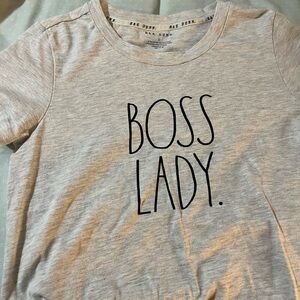 Rae Dunn Light Gray T-Shirt